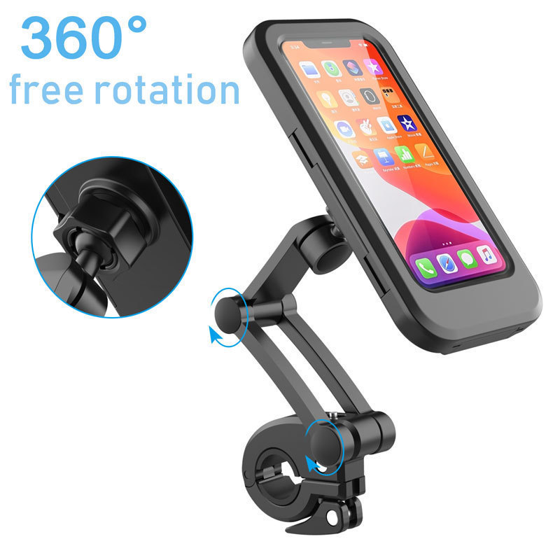 Foreign trade new bicycle mobile phone bracket waterproof bag bracket takeaway navigation motorcycle handlebar waterproof support frame