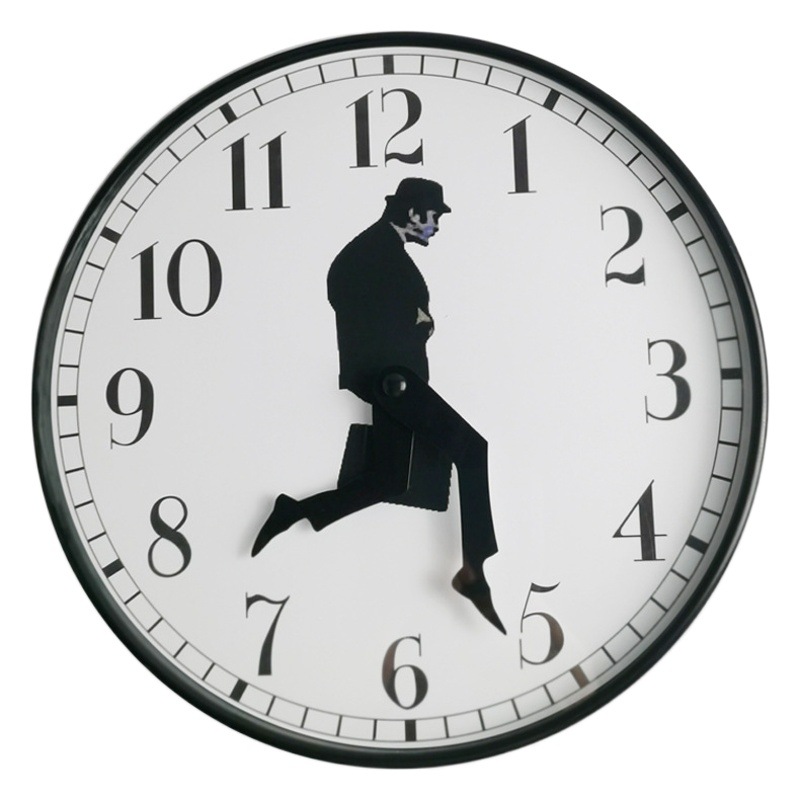 10 inch new cross-border wall clock walking time Merchant briefcase personality creative clock clock dancer