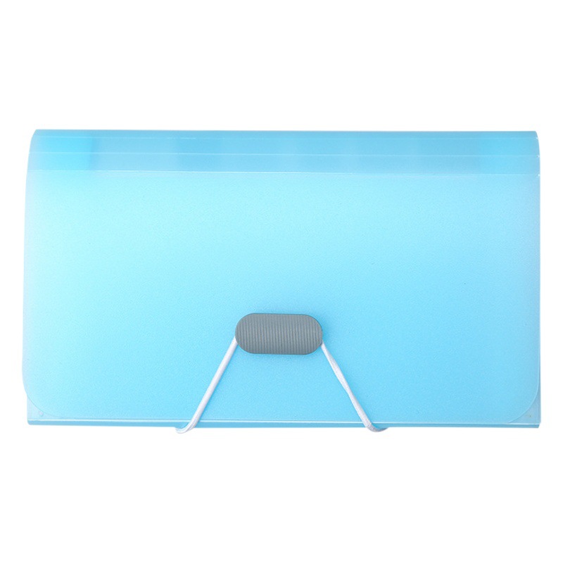 13 Candy Color A6 Mini Organ Bag Office Supplies File Storage Ticket Holder Transparent Folder Wholesale