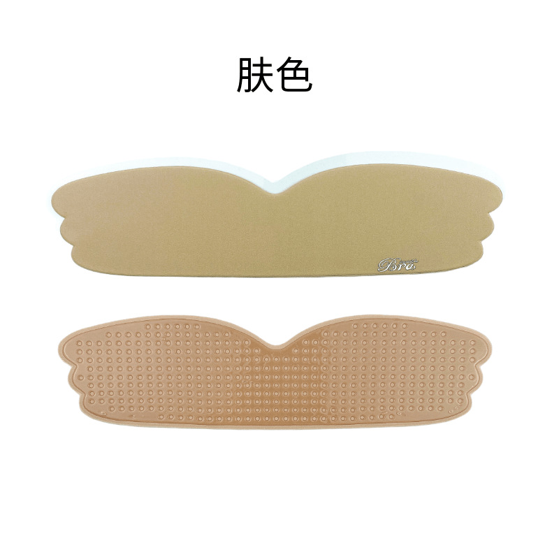 Factory wholesale one piece waterproof gathered chest stickers strapless seamless bra women's breathable wedding invisible bra stickers