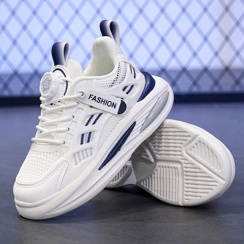 Picture of Children's White Shoes, Students' Autum 2025 New Boys' Shoes, Big Kidsren's Sneakers, Spring and Autum Mesh Breathable Sports Shoes