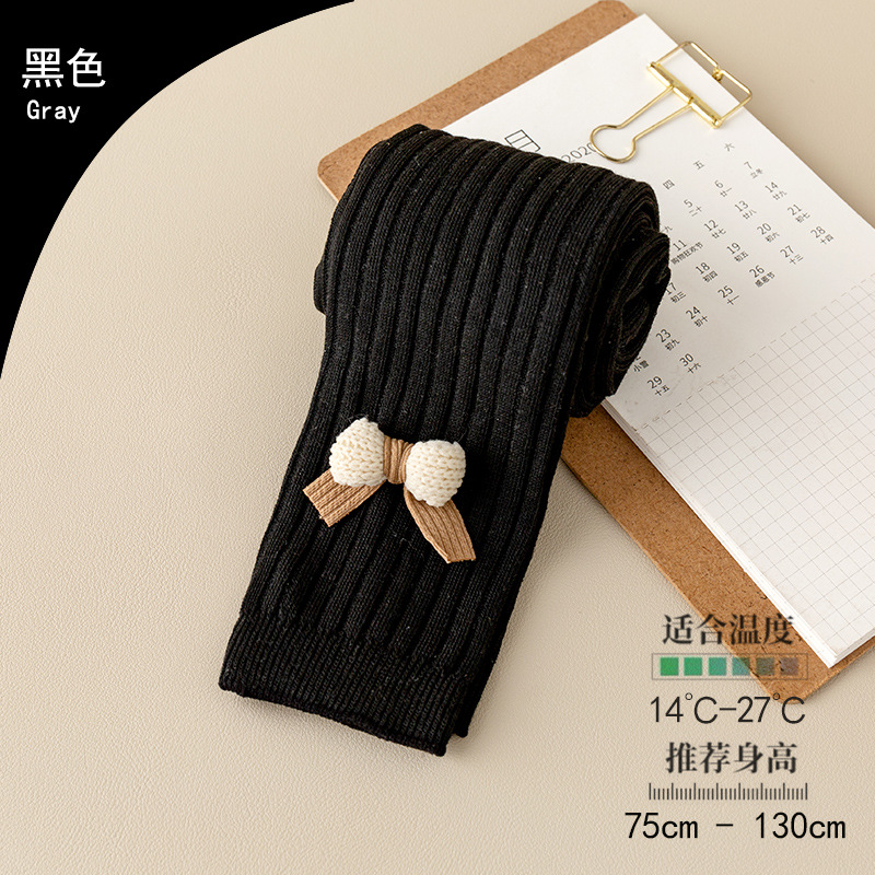 Picture of Girls leggings spring and autumn nine children's tights Korean version of girls baby solid color pit bottoms wholesale