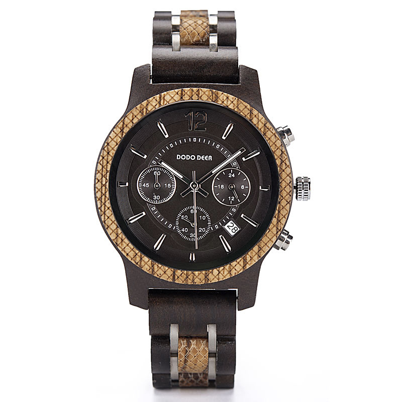 DODO DEER Women's Watch Fashion Wooden Star Watch Women's Wood Watch E-commerce Explosions Customized