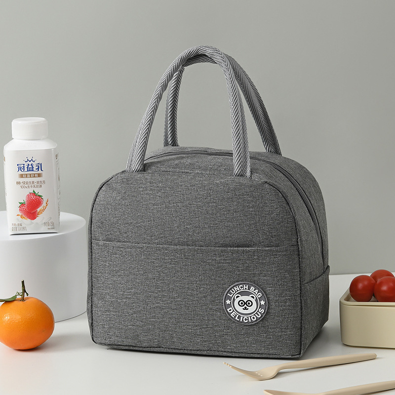 Picture of Oxford Cloth Lunch Box Lunch Bag Student Office Student Thickened Insulation Bag Convenient Portable Lunch Bag Thickened Aluminum Foil Bag