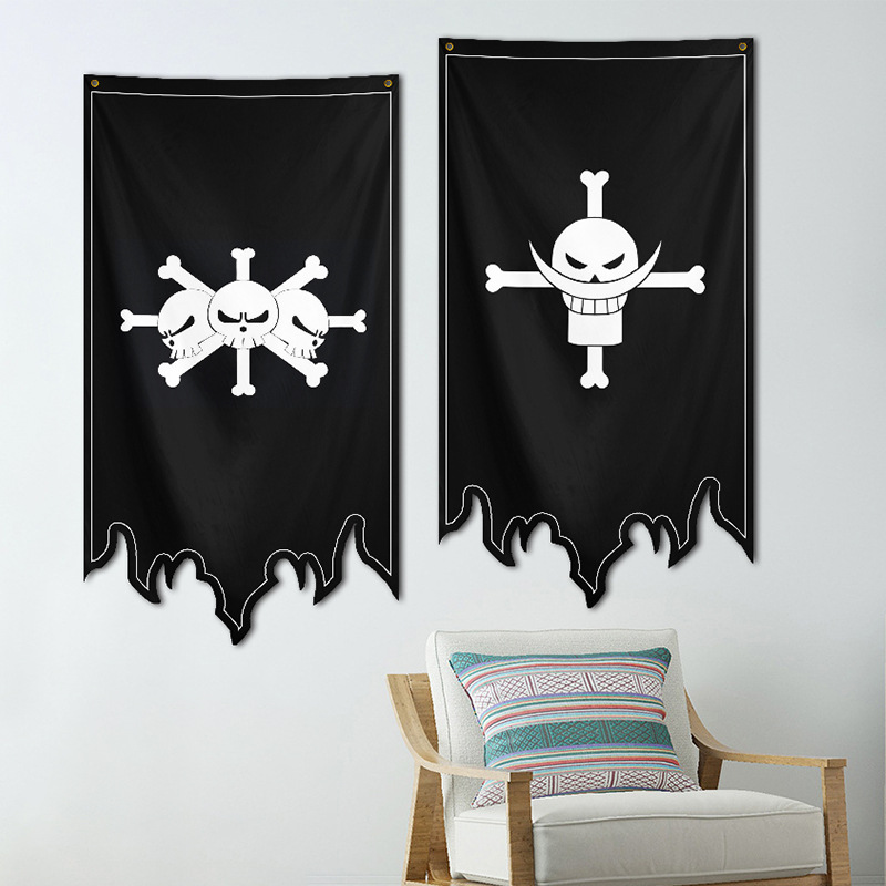 Picture of One Piece Legion Flag Pirate Flag Flag Cartoon Animation COSPLAY Decorative Flag Factory Outlet