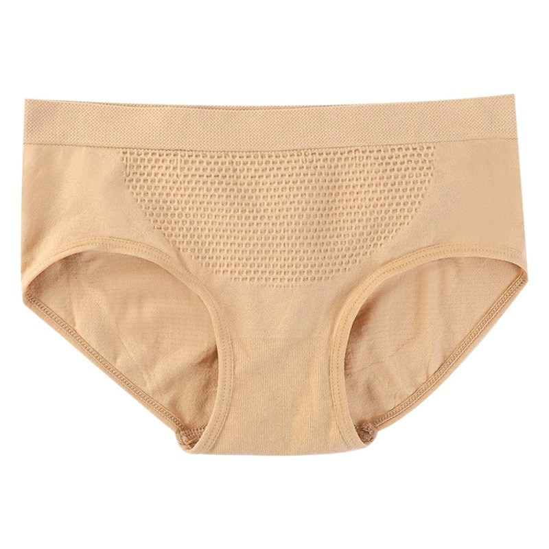 [Monthly sales 300000] Japanese style 11-color 3D honeycomb women's underwear breathable briefs seamless hip cotton crotch
