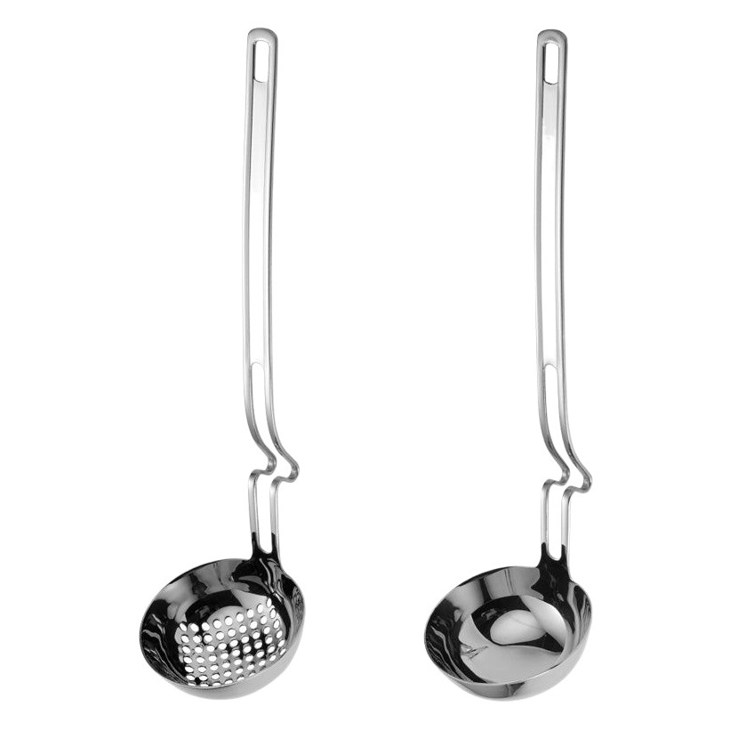 304 Stainless Steel Hot Pot Spoon, Wall-Mounted Spoon, Creative Hot Pot Soup Spoon, Thickened Spicy Hot Pot Skimmer Spoon, Porridge Serving Spoon