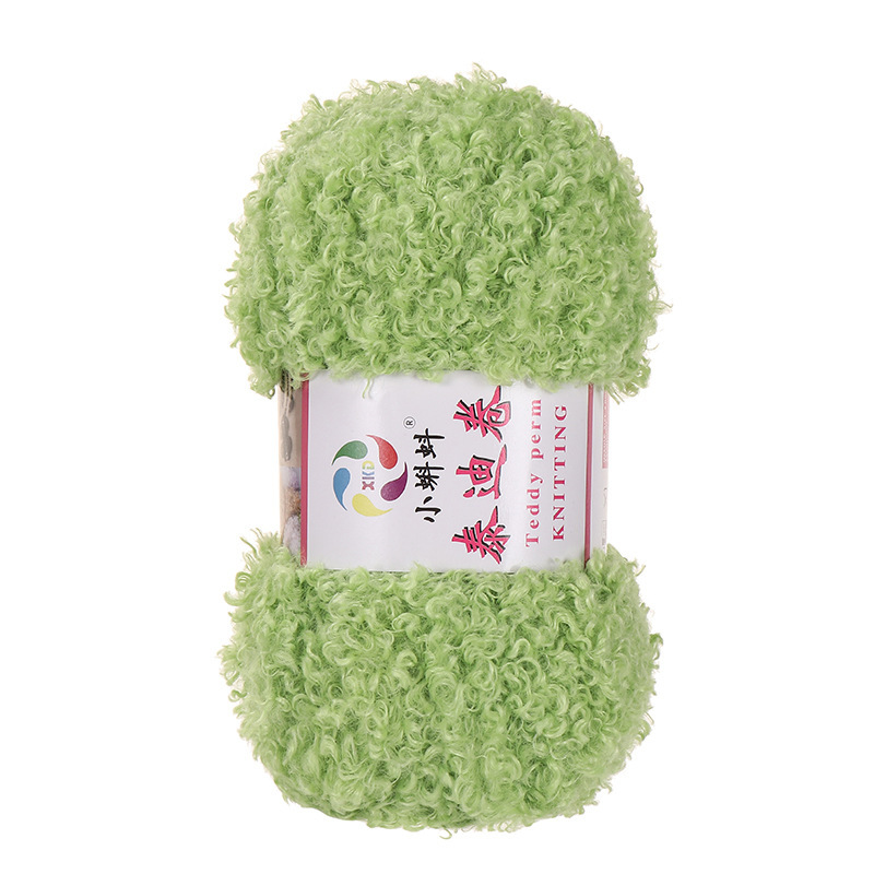 Picture of Wholesale Teddy Curly Wool Loop Thread Handmade DIY Loop Velvet Crochet Thread Hand Knitted Scarf Doll Thread