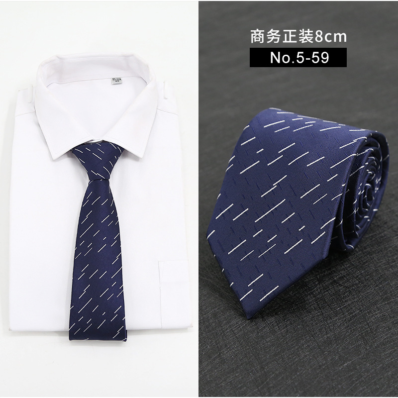 Picture of New Style Tie Men's Formal Business Casual Simple Style Solid Color Striped Arrow-Shaped Tie Manufacturer Ready Stock Wholesale