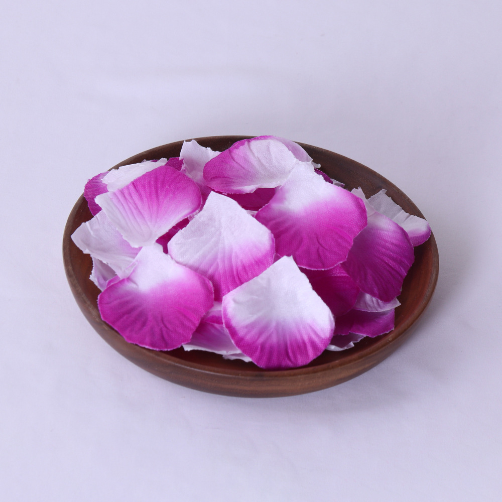 Picture of Non-woven fabric stacked 1000 pieces of rose petals wedding bar celebration hand decorative props artificial flower generation