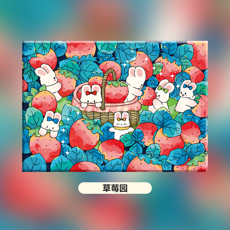 Picture of Su Plaid girlfriends × diy digital oil painting acrylic filling hand-painted handmade spring healing decompression oil color painting