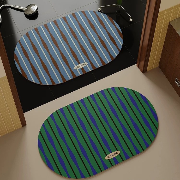 Bathroom Absorbent Floor Mat Diatom Mud Quick-drying Foot Mat Anti-fall Anti-slip Mat for Bathroom Bath