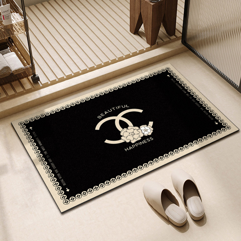Small Xiangfeng Bathroom Floor Mat Bathroom Water Absorbent Quick-drying Non-slip Foot Mat Household Dirt-resistant Easy-to-clean Diatom Mud Floor Mat