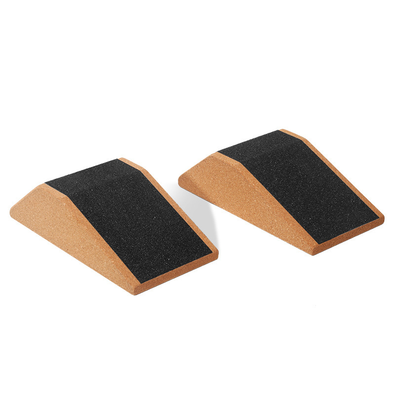 Yoga Cork Brick Squat Brick Sandpaper Wedge Brick Fitness Weightlifting Calf Stretch Heel Raise Ramp Slope