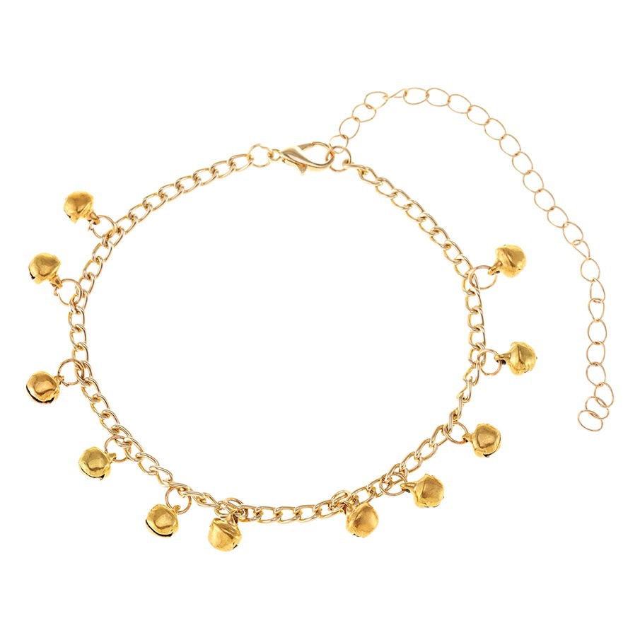 European and American Cross-border Foot Distinctive Fashion Bell Chain Foot Chain Bohemian Wave Tassel Bell Women's Foot