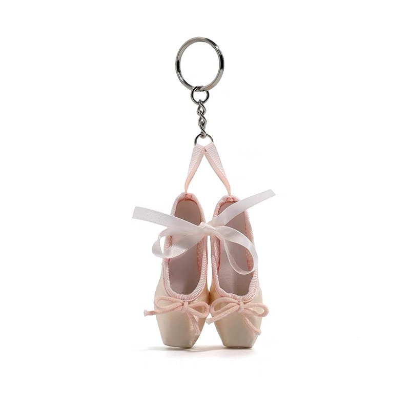 South Korea Ins Super Fire Ballet Pointe Shoes Keychain All-match Bag Pendant Accessories Girlfriend Birthday Gift