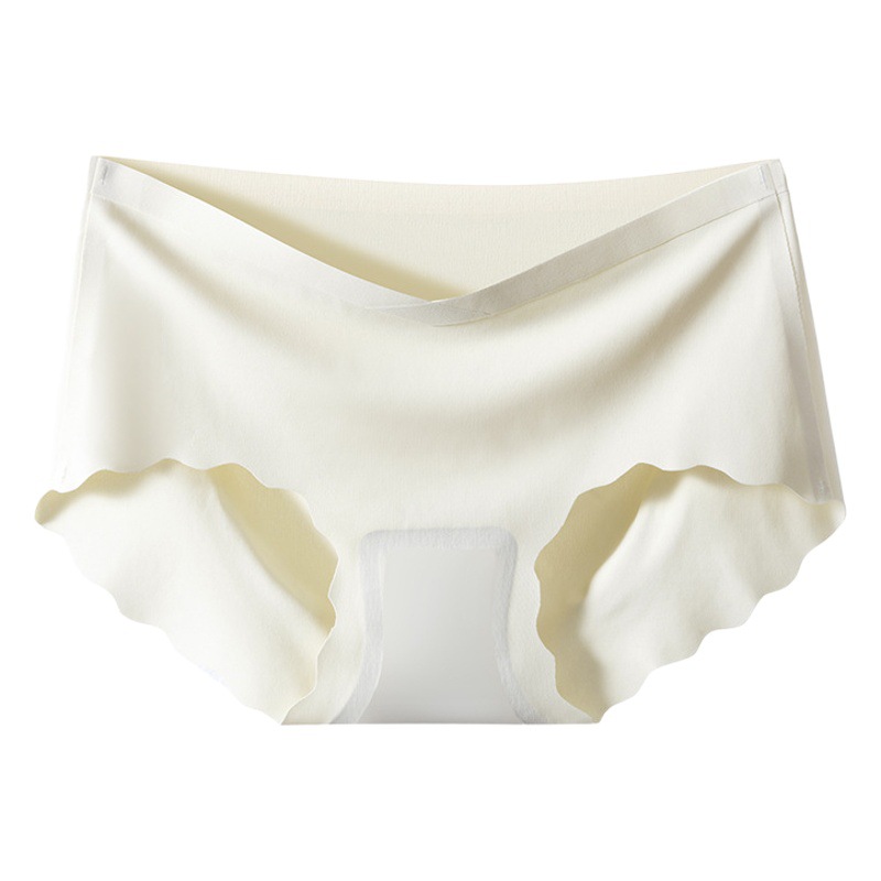 Ice Silk Seamless High Elastic Underwear Women's Pregnant Women's Pants Mid-Waist Comfortable Graphene Antibacterial Summer Thin Women's Briefs