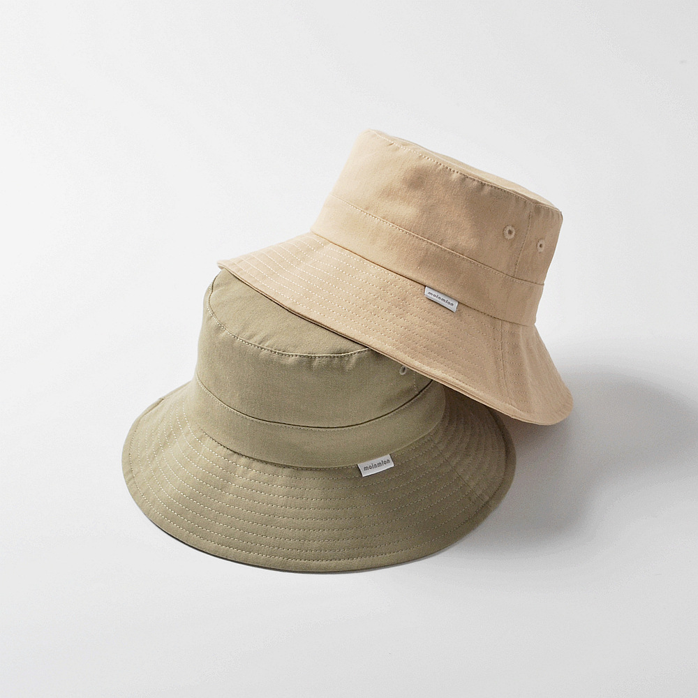 Spring and summer moinmlon new Korean children's sunshade fisherman hat baby cotton breathable sunscreen sun hat