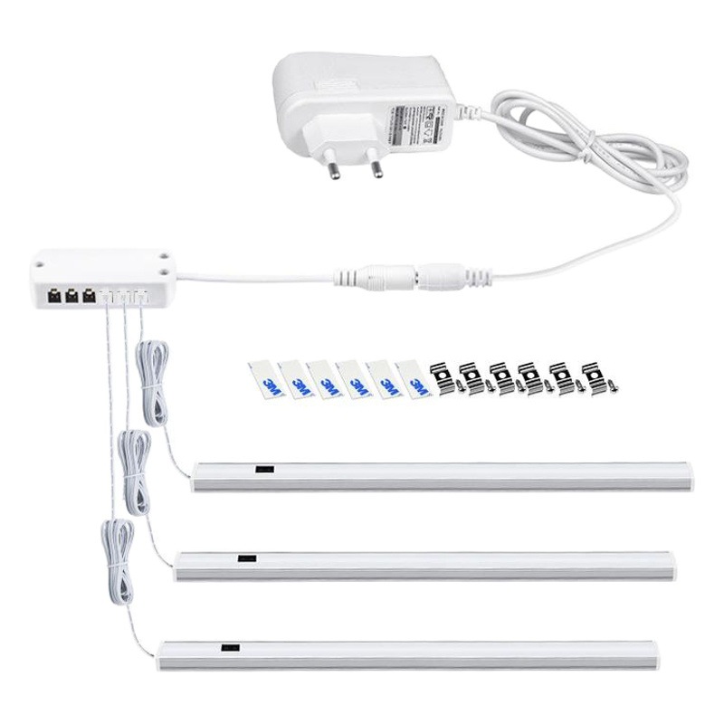 Manufacturers in stock stall lights LED hand sweep light bar DC251012V low voltage intelligent induction LED cabinet light bar