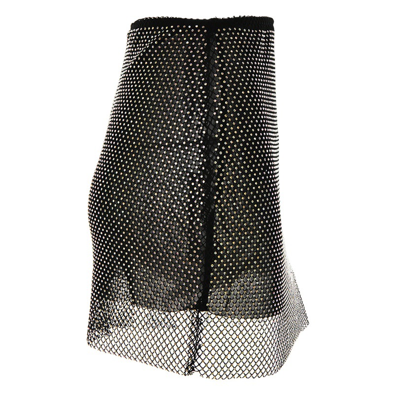 Cross-Border Foreign Trade Popular Women's Clothing Fashion Heavy Industry Hot Diamond Casual Long Skirt Hot Diamond Suit