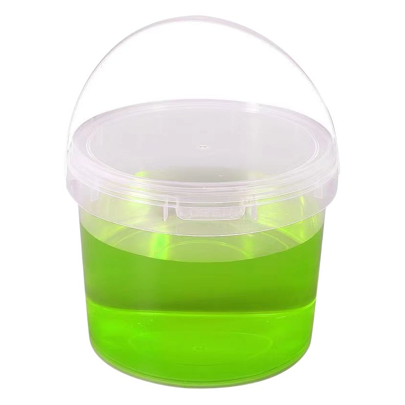 Wholesale multi-specification disposable thickened sealed plastic bucket high temperature resistant hot soup packaging bucket freezing resistant round portable bucket