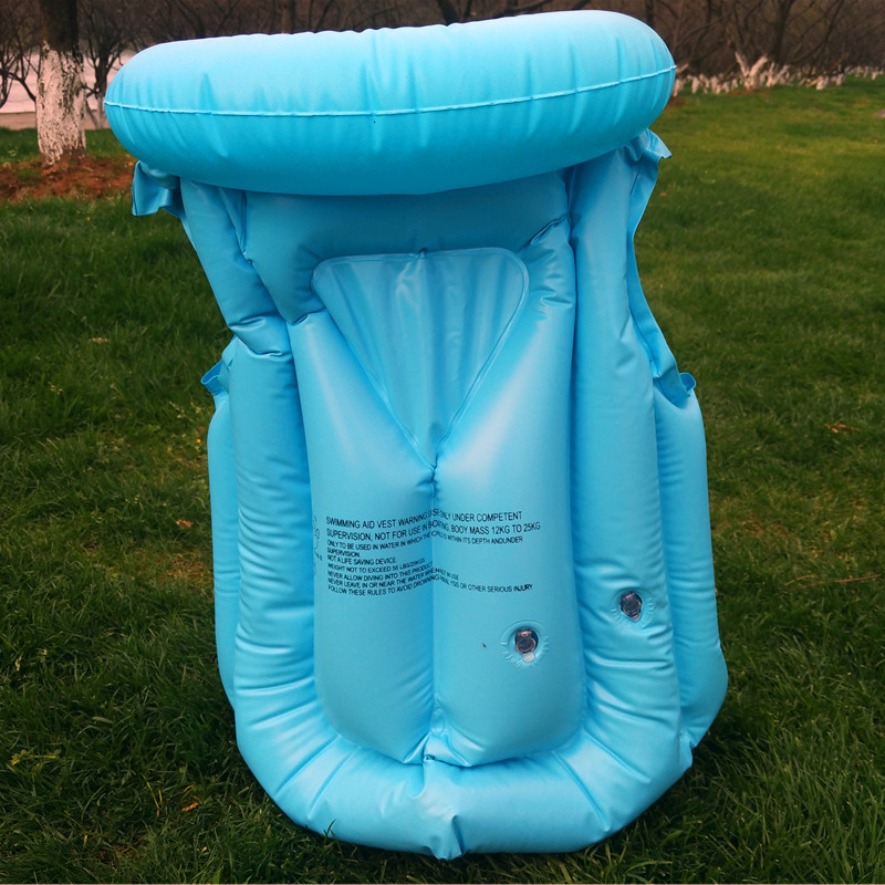 Picture of abc inflatable swimsuit children's pvc inflatable safety vest thickened large buoyancy children's swimming leak-proof swimsuit