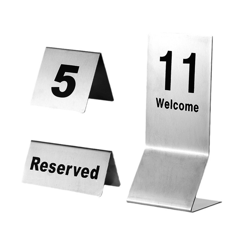 Picture of Table board reserved table board reserved table introduction board reservation table board reservation table board non-smoking board printing board