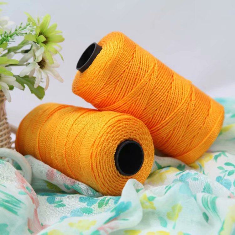 Picture of Gold thread mixed strand bright silk thread handmade diy crochet sweater doll scarf thread coat hand knitting thread factory wholesale