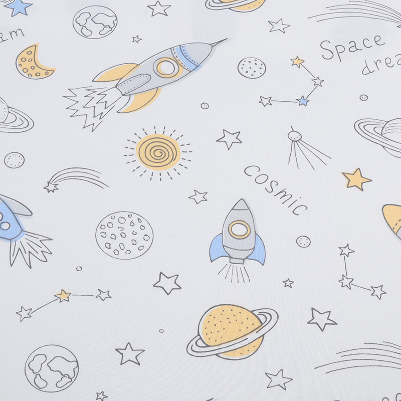Picture of Baby Fabric 40S Cotton Printed Cotton Wool Knitted Double-sided Fabric Fabric Home Clothes Baby Clothes Fabric