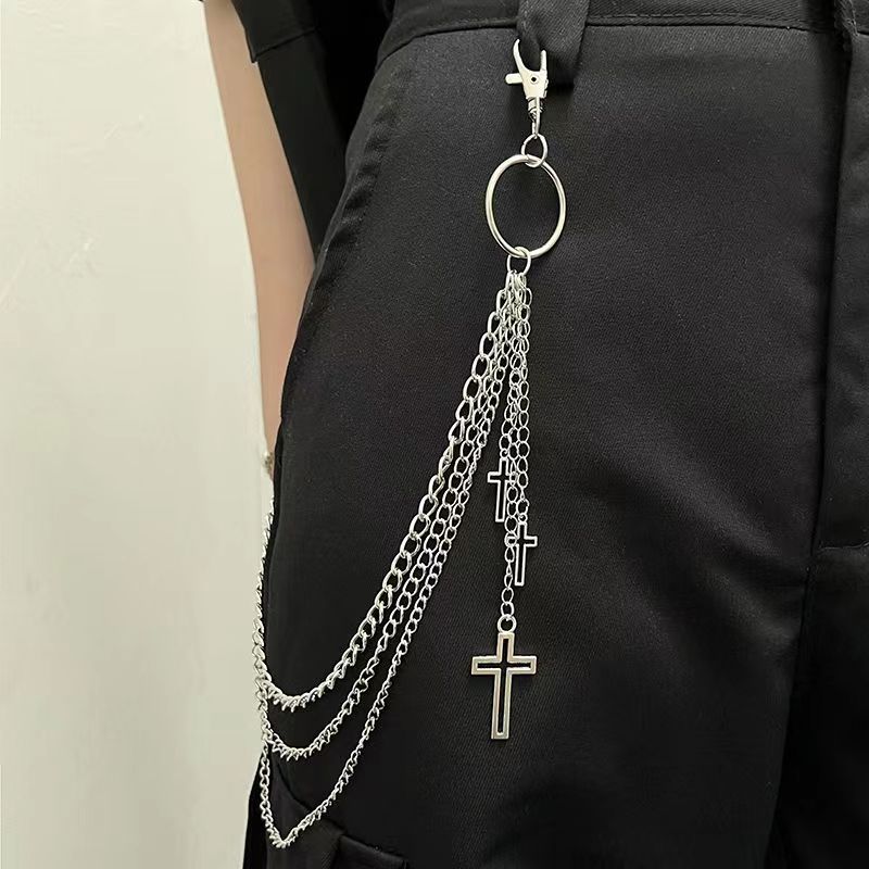 Cross Border Cross Pants Chain Waist Chain Decoration Belt Accessories Punk Chain Ins Chain Street Hip Hop Uniform Women