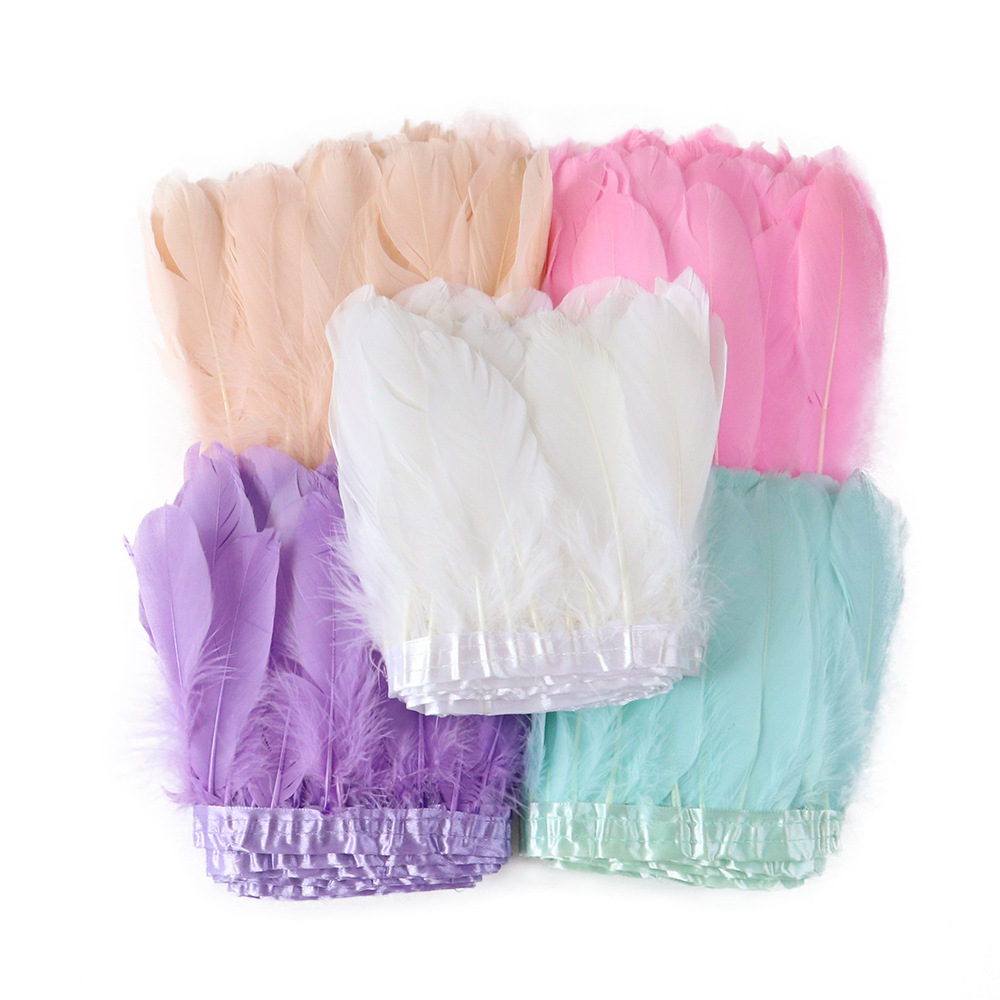Picture of Goose feather large floating cloth belt/edge DIY handicraft accessories stage performance clothing accessories manufacturers in stock sales