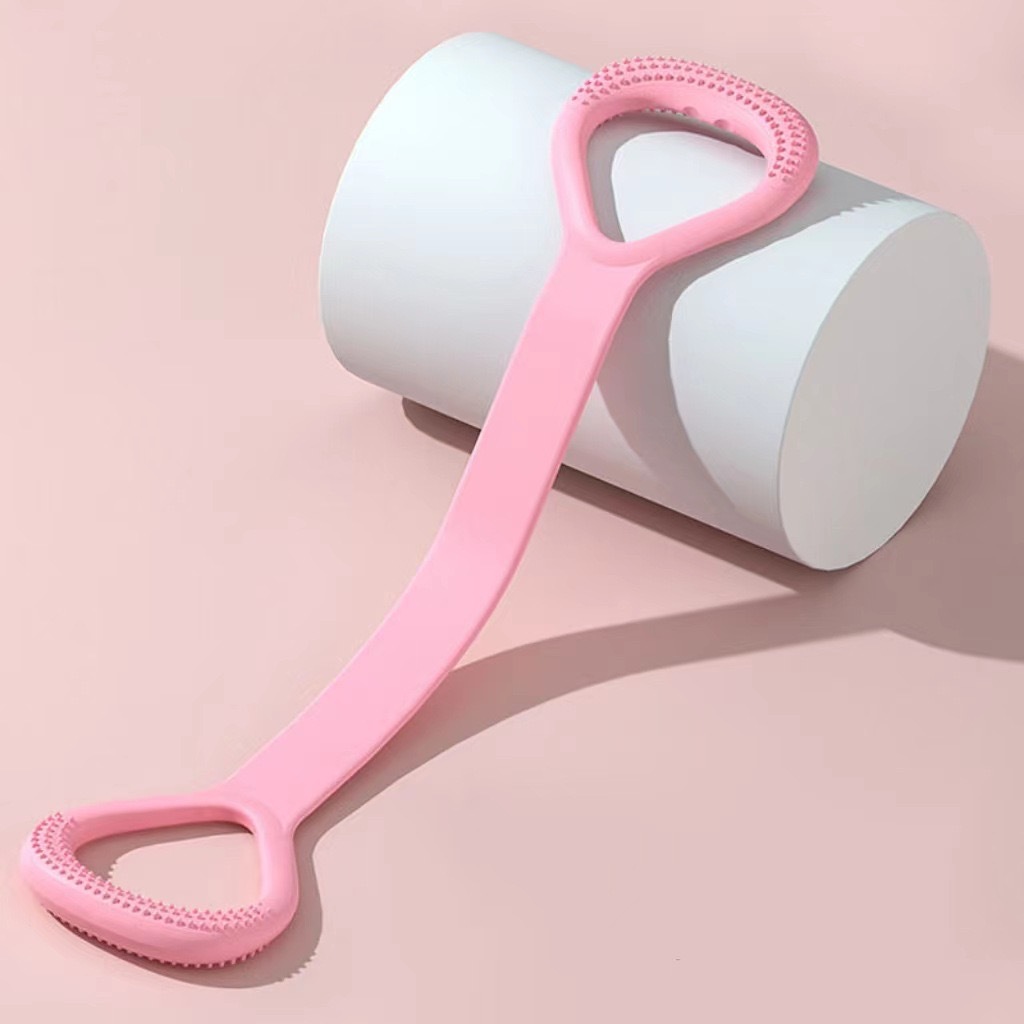 Picture of 8-word tension device female open back practice shoulder thin back artifact home yoga stretch belt back silicone thick elastic rope