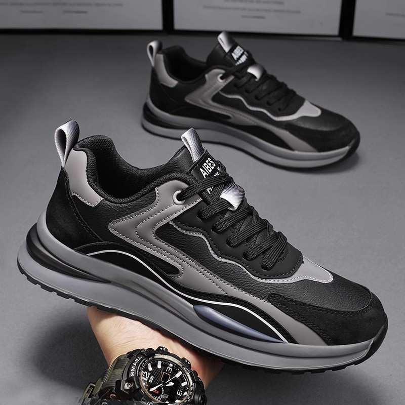 Labor protection men's shoes autumn waterproof non-slip construction site work argan sports work Daddy fashion shoes cross-border foreign trade