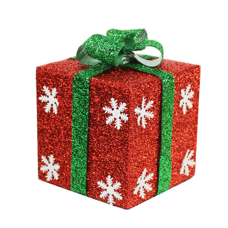 Picture of New Christmas Gift Box Decorations Gift Box Window Scene Decoration Snowflake Gift Pack Christmas Limited Edition