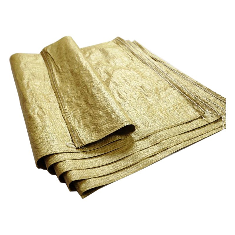 Yellow Woven Bags for Logistics Packaging, Wholesale Snake Skin Bags, 50-150 Wide Plastic Storage, Thickened