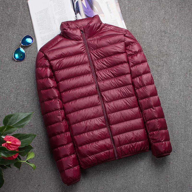 Picture of 2022 autumn and winter new lightweight down cotton-padded jacket men's hooded stand collar short size lightweight young and middle-aged men's coat