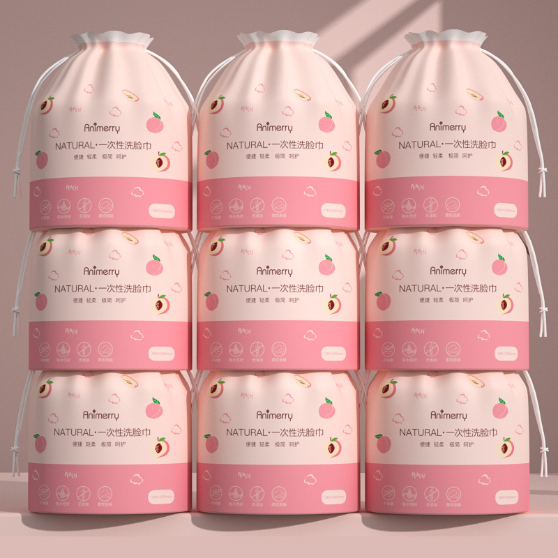 Disposable Face Wash Cotton Soft Towel Paper Towel Cleansing Towel Rolled Face Wash Face Beauty Makeup Remover Paper Towel Dry and Wet