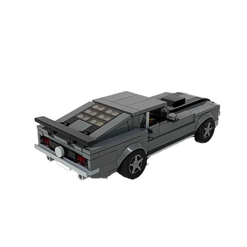 Picture of MOC-71725 compatible with Lego speed Series 8 grid racing car Ford wild horse Boss assembled building blocks model for men