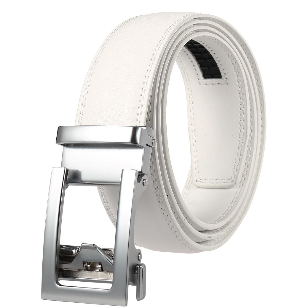Manufacturers wholesale belt men's two-layer cowhide automatic buckle belt men's leather belt LY33-21601-1