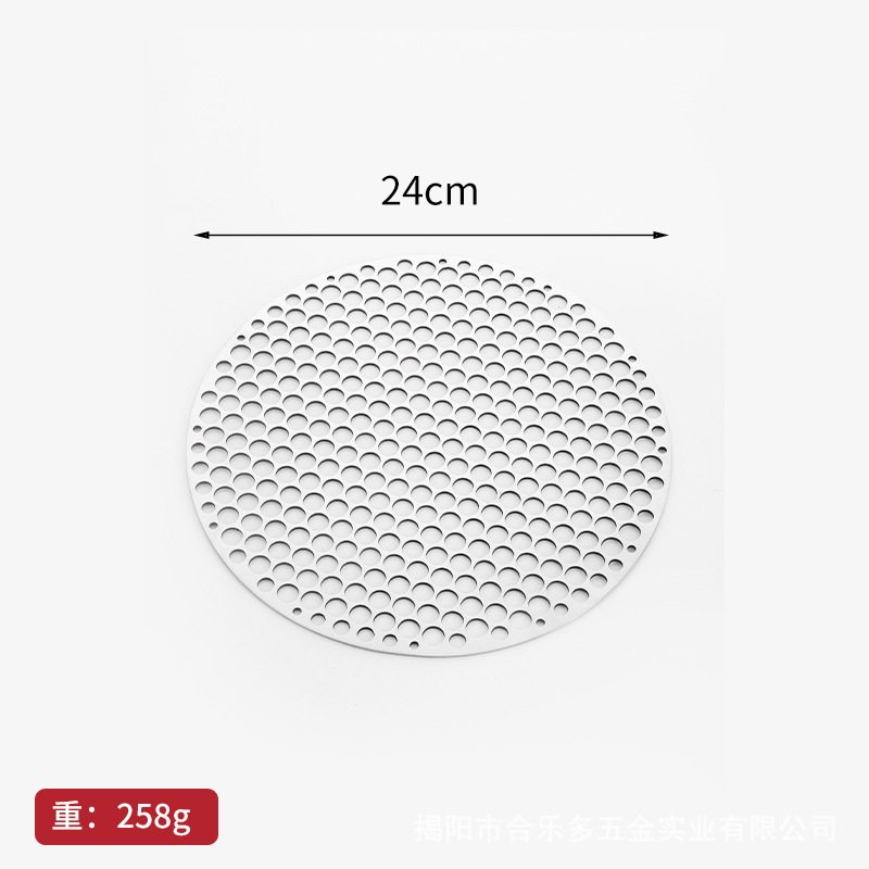 Picture of Stainless steel barbecue net household stove tea cooking net round charcoal barbecue grate carbon roasted smoked meat draining net