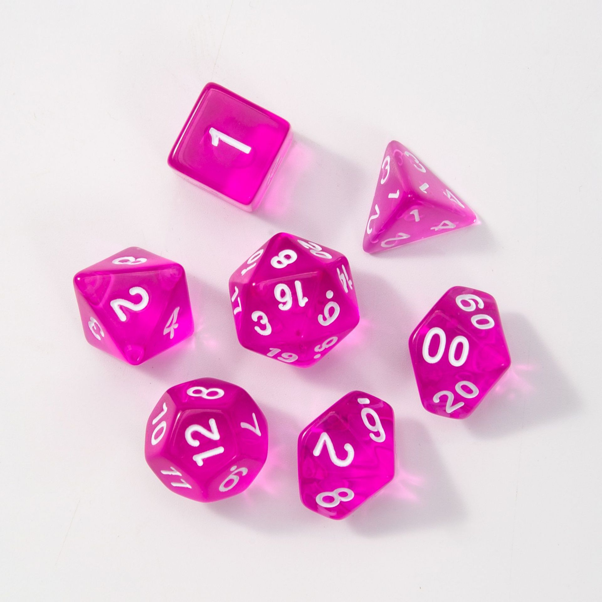 Picture of Multi-sided dice seven-piece Dungeons and Dragons table game dice DND sieve TRPG running group Amazon quick sale