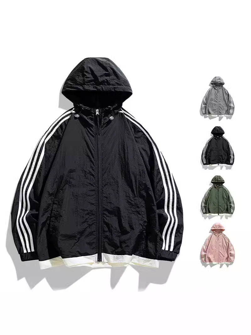 Picture of School Sunscreen Suit Sports Outdoor Summer Breathable Anti-ultraviolet Thin Single Layer Waterproof Windbreaker Charge Sunscreen Suit