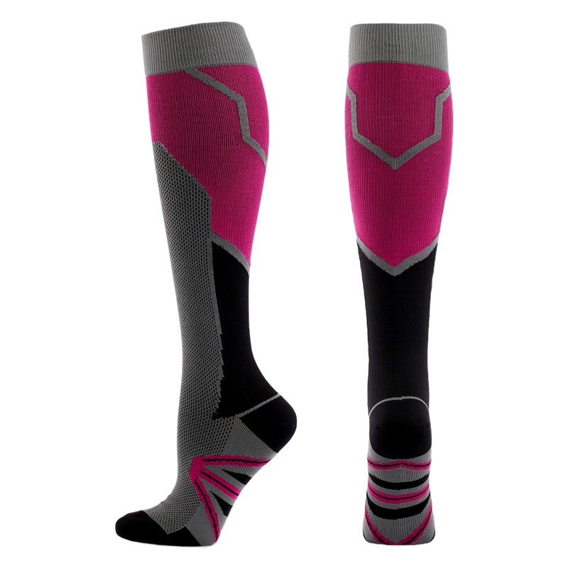 Factory wholesale running fitness long calf compression socks outdoor sports foreign trade socks men's socks