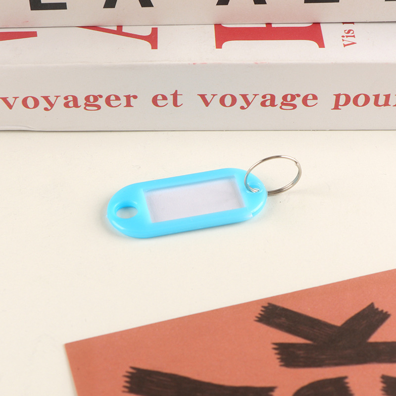 Picture of Plastic Key Tag Markable Number Plate Classification Management Mark School Hotel Advertising Keychain