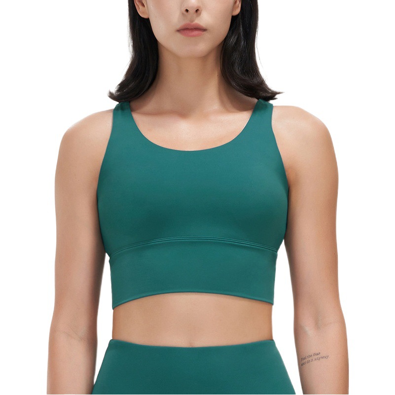 Sports Underwear Women's LYCRA Yoga Vest Fitness Underwear with Chest Pad Deep V Beauty Back Sports Bra