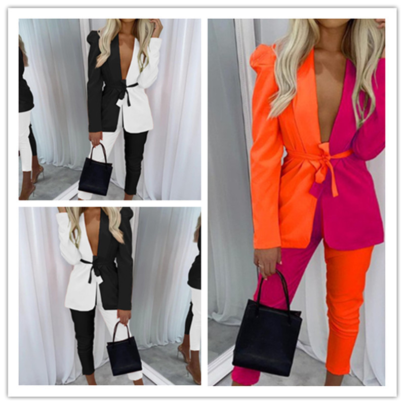 Cross-border New European and American Women's Clothing Amazon Fashion Casual Suit suit