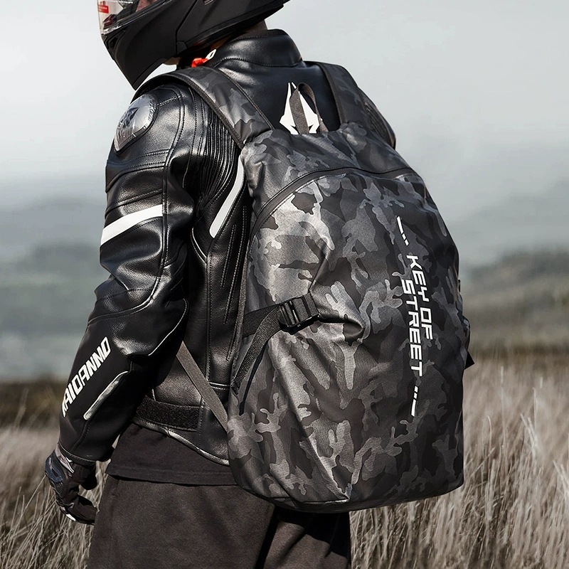 Customized Helmet Bag Backpack Waterproof Rider Bag Large Capacity Motorcycle Riding Backpack Motorcycle Riding Backpack for Men