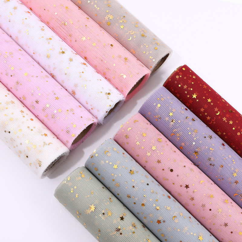 Star Moon Yarn Flower Packaging Material Star Moon Yarn Sequin Yarn Photography Wedding Arrangement Flower Shop Supplies Wholesale