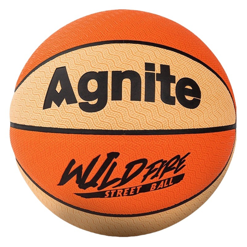 Deli Fd116 Angnet Sports Basketball No. 7 Moisture-Absorbent Pu Leather Wear-Resistant Student Training Basketball with Net Needle
