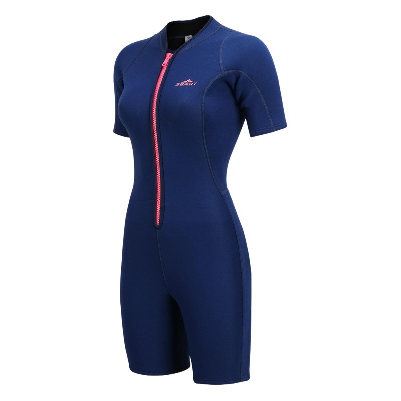 Shabbat diving suit women's waterproof female men's short sleeve sunscreen 2mm one-piece swimming snorkeling warm diving suit women
